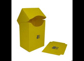 Коробочка пластиковая Blackfire вертикальная - Желтая (80+ карт)