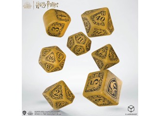 Набор кубиков Harry Potter. Hufflepuff Modern Dice Set: Yellow, 7 шт.