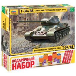 Подарочный набор Сборная модель "Советский средний танк "Т-34/85"