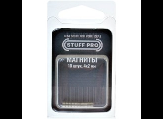 Магниты STUFF-PRO для миниатюр (10 штук, 4х2 мм)