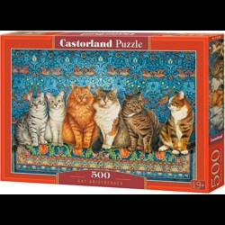 Пазл Castorland "Коты-аристократы" 500 детал.