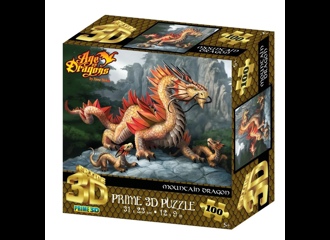 Пазл Super 3D "Золотой горный дракон", 100 детал. 