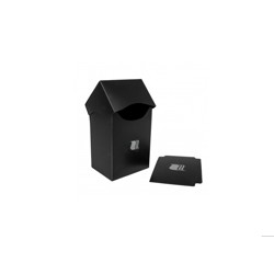 Коробочка пластиковая Blackfire вертикальная - Черная (80+ карт)
