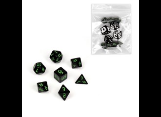 Набор кубиков "Время игры" черно-зеленые