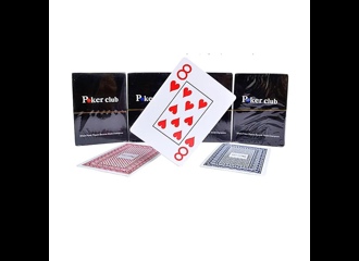 Карты для покера "Poker club" 54 (100% пластик) в асс.
