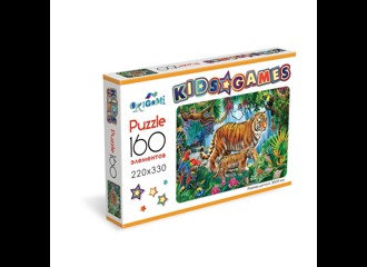 Пазл Origami Kids Games "Тигр" 160 эл.