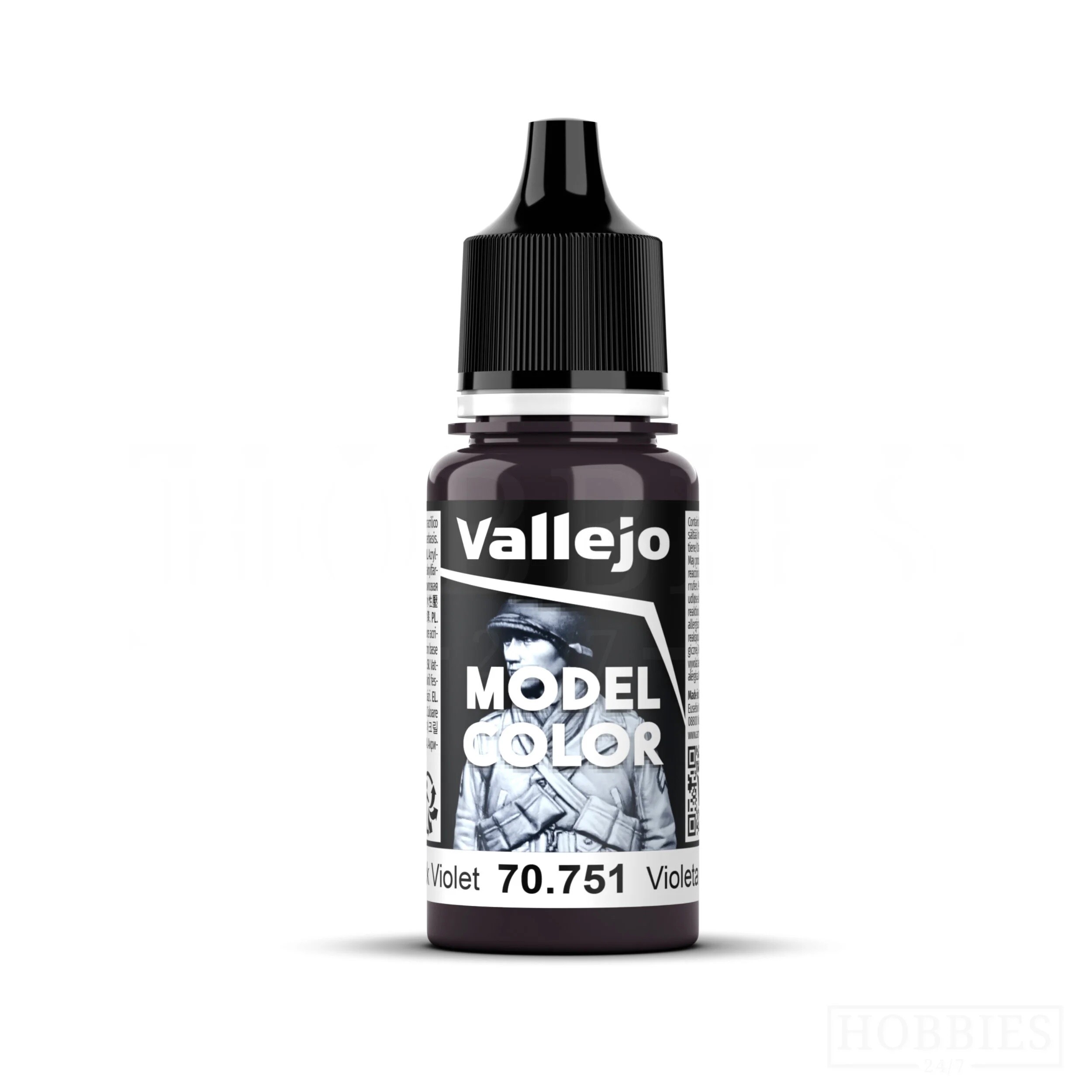 Vallejo Model Color: Black Violet 70.751