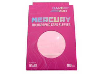 Протекторы Card-Pro K-pop голографические (размер 61х91 мм) 100шт. розовые