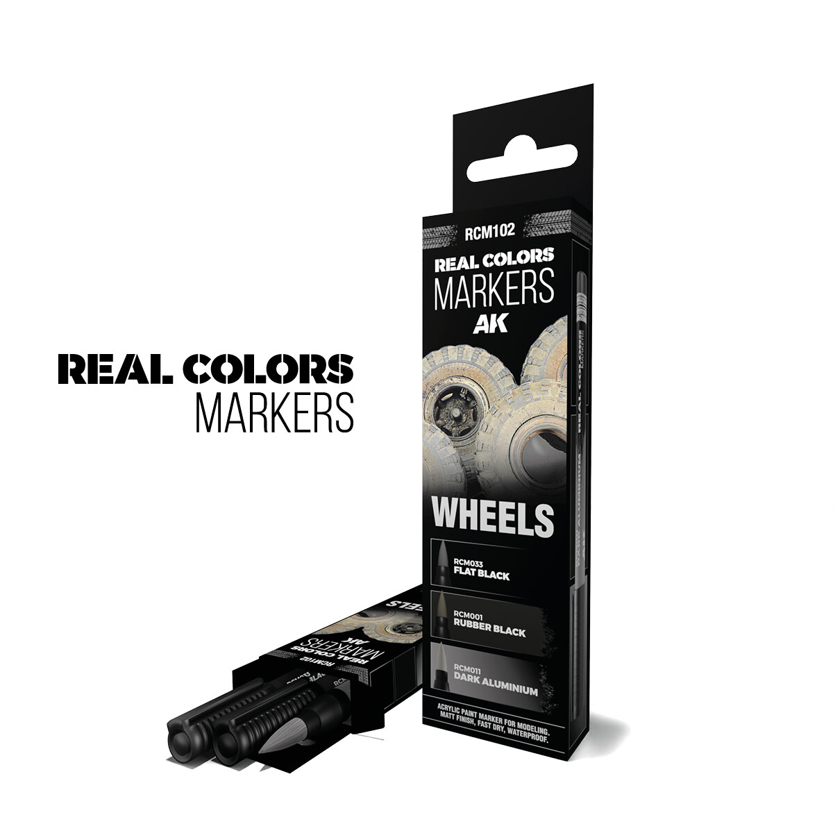 AK SET 3 REAL COLORS MARKERS WHEELS RCM102