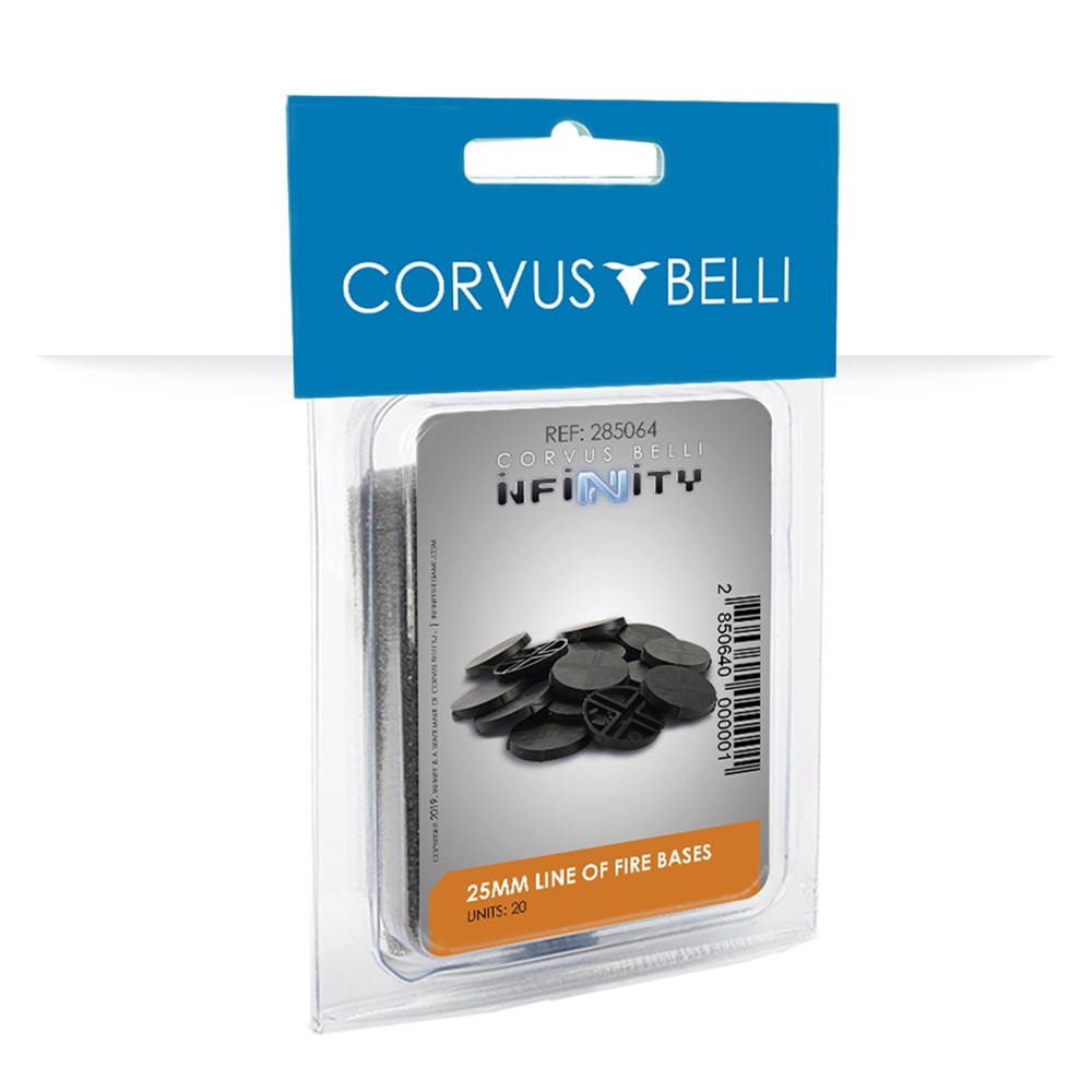 Infinity: 25mm Line of Fire bases