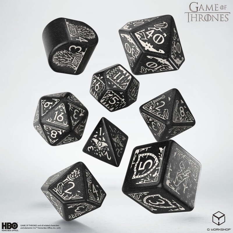 Набор кубиков Game of Thrones Dice Set: Night's Watch, 8 шт