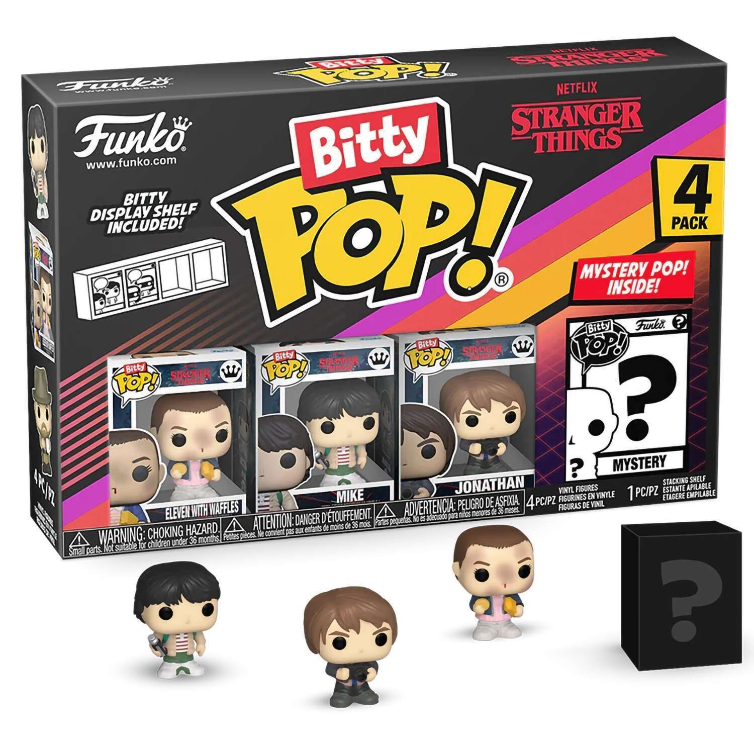 Фигурка Funko Bitty POP! Stranger Things SZN1 Eleven+Mike+Jonathan+Mystery