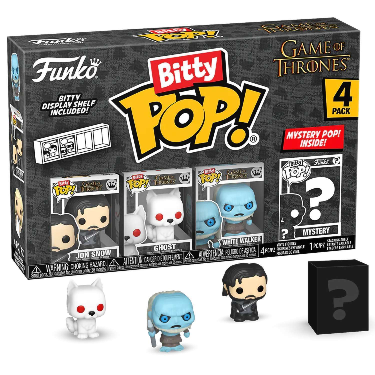 Фигурка Funko Bitty POP! Game of Thrones  Jon Snow+Ghost+White Walker+Mystery