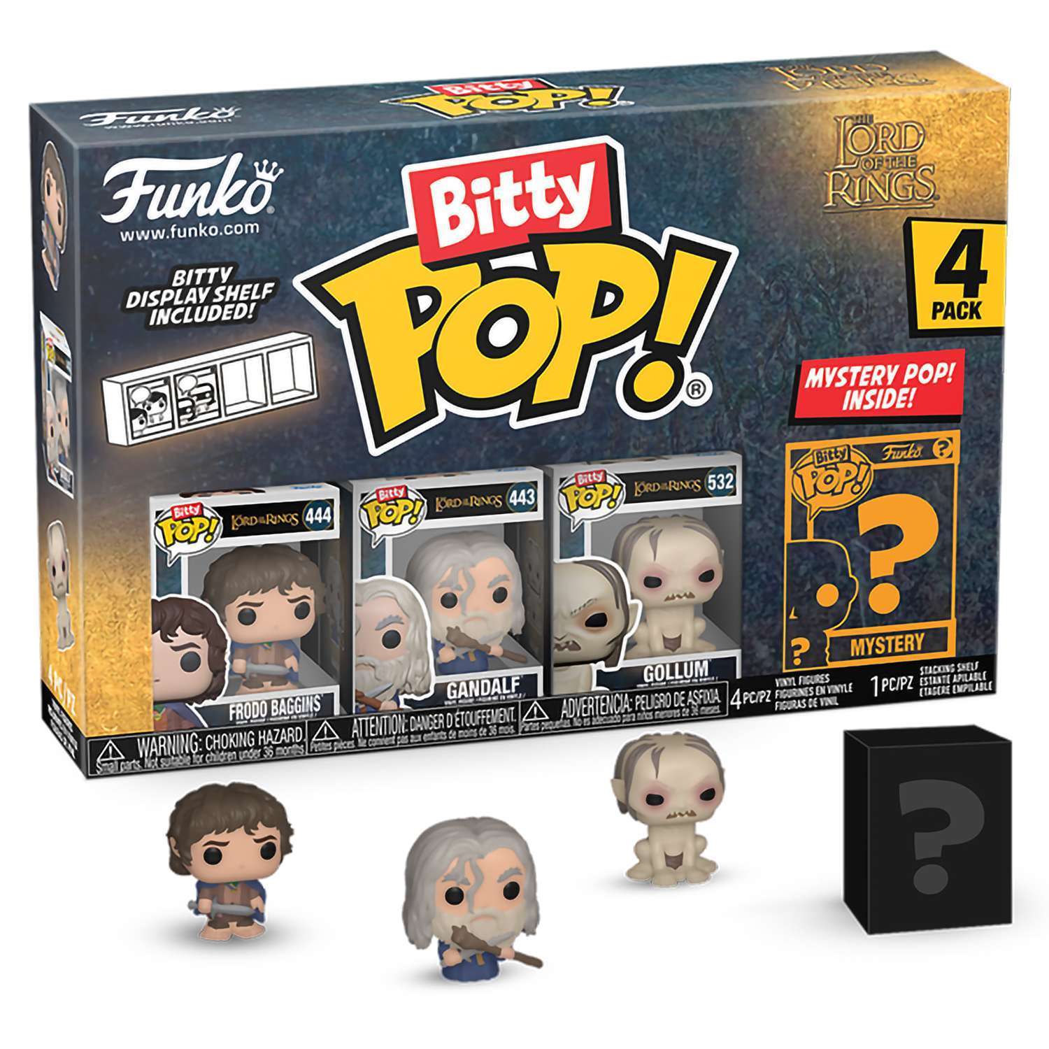 Фигурка Funko Bitty POP! LOTR Frodo Baggins+Gandalf+Gollum+Mystery