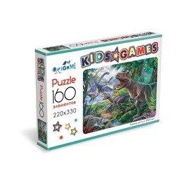 Пазл Origami Kids Games "Динозавры" 160 эл.
