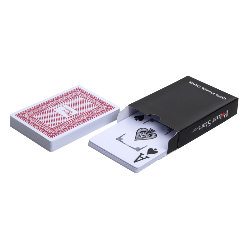 Карты для покера "Poker Stars",100% пластик красные