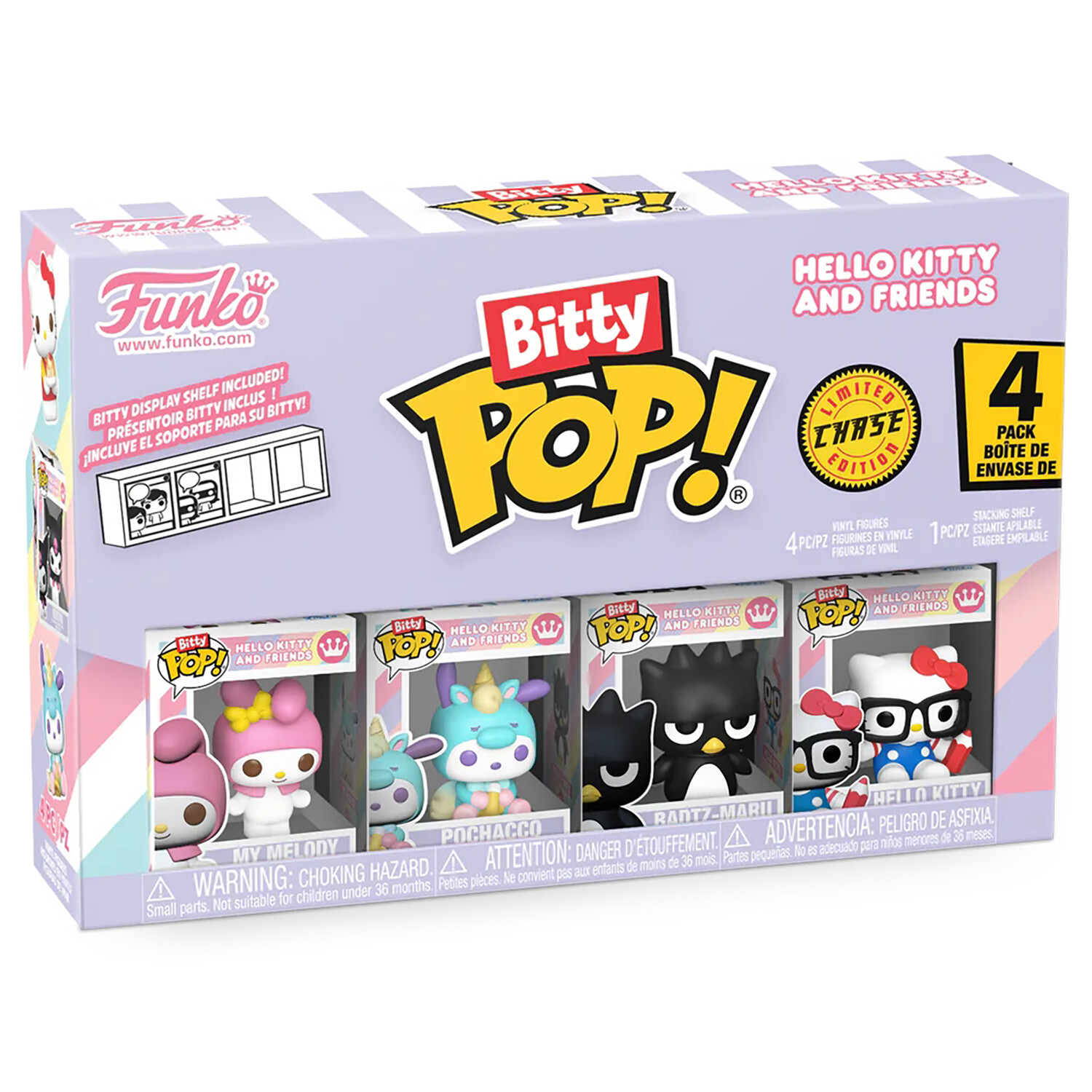 Фигурка Funko Bitty POP! Hello Kitty And Friends My Melody+Pochacco+Badtz+Chase