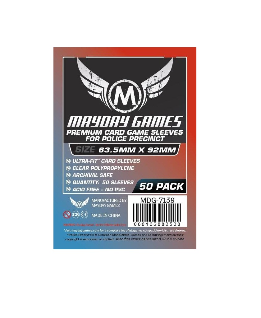 Протекторы Mayday (размер 63,5х92 мм) 50 шт. премиум: прозрачные