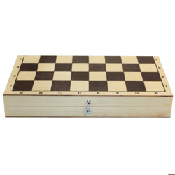 Шахматы лакированные с доской (290*145*38)