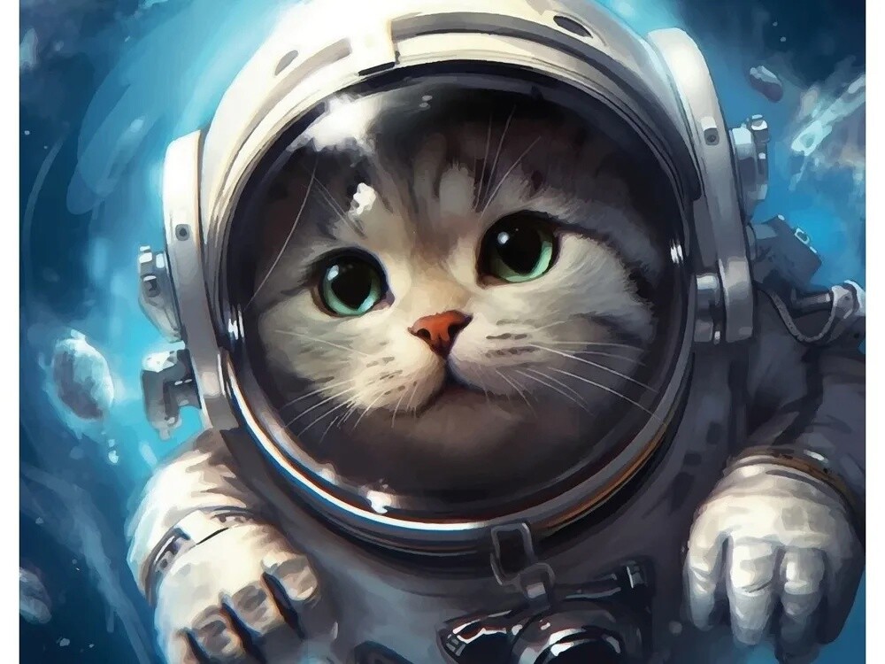 Картина по номерам "Космический полет " 40х50