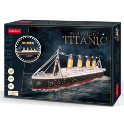 Пазл 3D "Титаник" с подсветкой 266 деталей