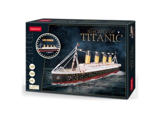 Пазл 3D "Титаник" с подсветкой 266 деталей