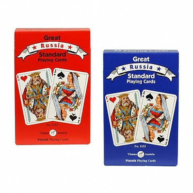 Карты игральные "Русский стандарт" (55 листов)