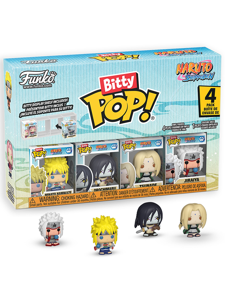 Фигурка Funko Bitty POP! Naruto Shippuden Minato+Orochimaru+Tsunade+Jiraiya w/Chase
