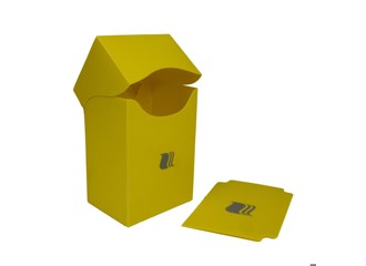 Коробочка пластиковая Blackfire вертикальная - Желтая (80+ карт)