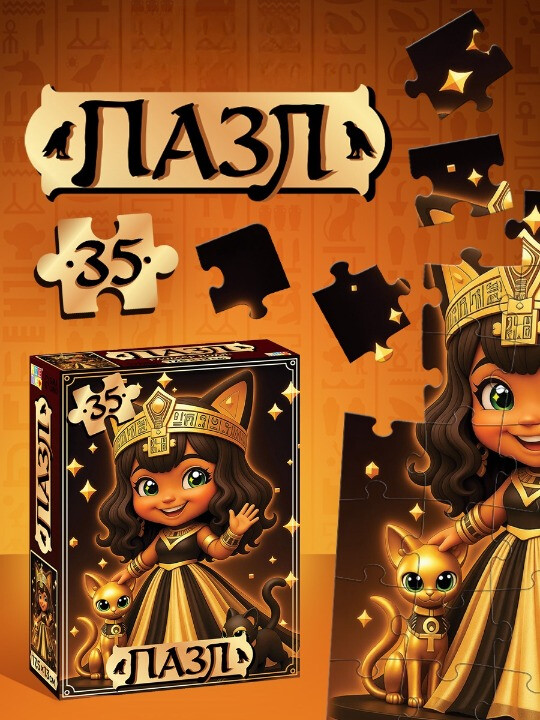 Пазл Puzzle Time "Египетская хранительница" 35 детал.