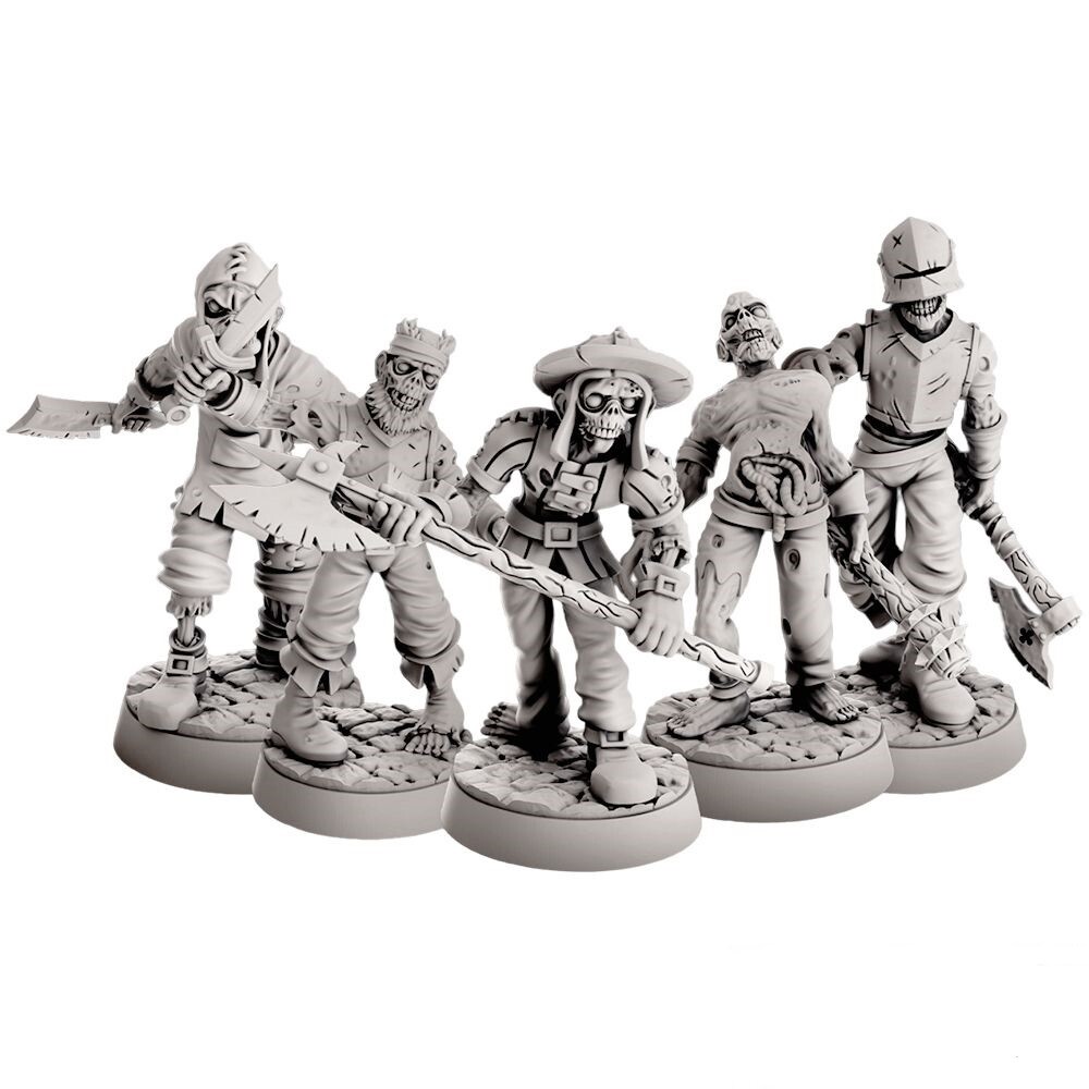 Набор миниатюр "Злые зомби"