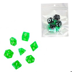 Набор кубиков "Время игры" прозрачные зеленые