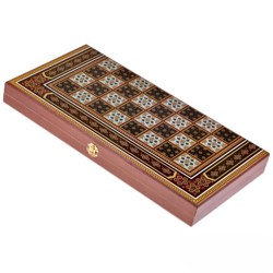 Шахматы, шашки, нарды большие 3в1 (50х50) - Восточная мозаика
