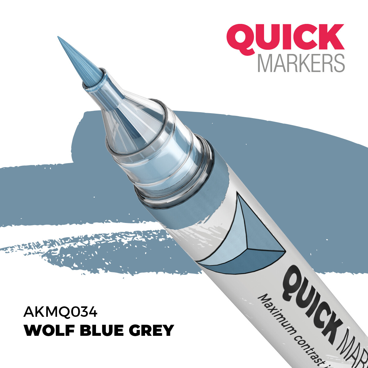 AK QUICK MARKER WOLF BLUE GREY AKMQ034