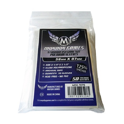 Протекторы Mayday (размер 56х87 мм) 50 шт. премиум: прозрачные