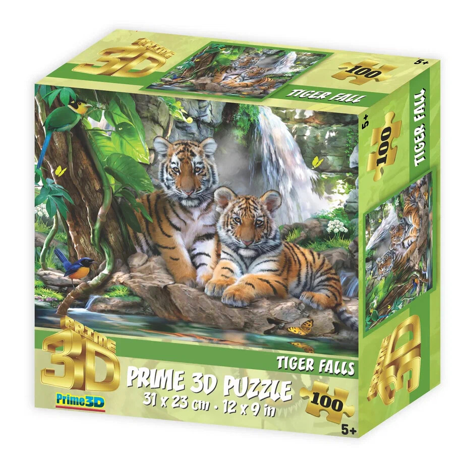 Пазл Super 3D "У водопада", 100 детал. 