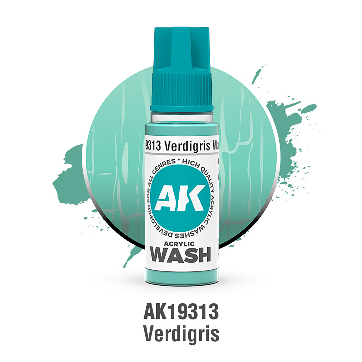 AK Acrylic Washes: Verdigris AK19313