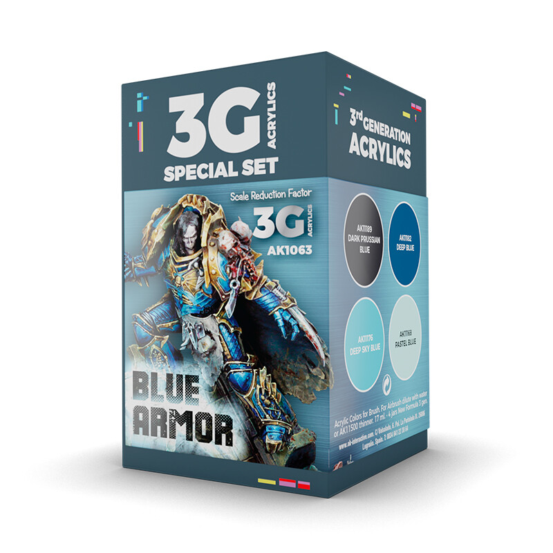 AK: WARGAME SET. BLUE ARMOR AK1063 (4 шт)