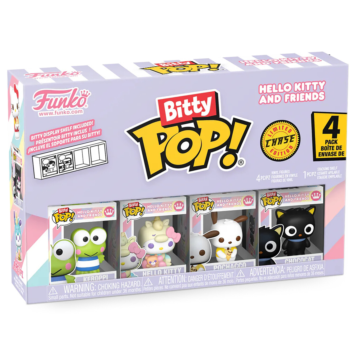 Фигурка Funko Bitty POP! Hello Kitty And Friends Keroppi+HK+Pochacco+Chase