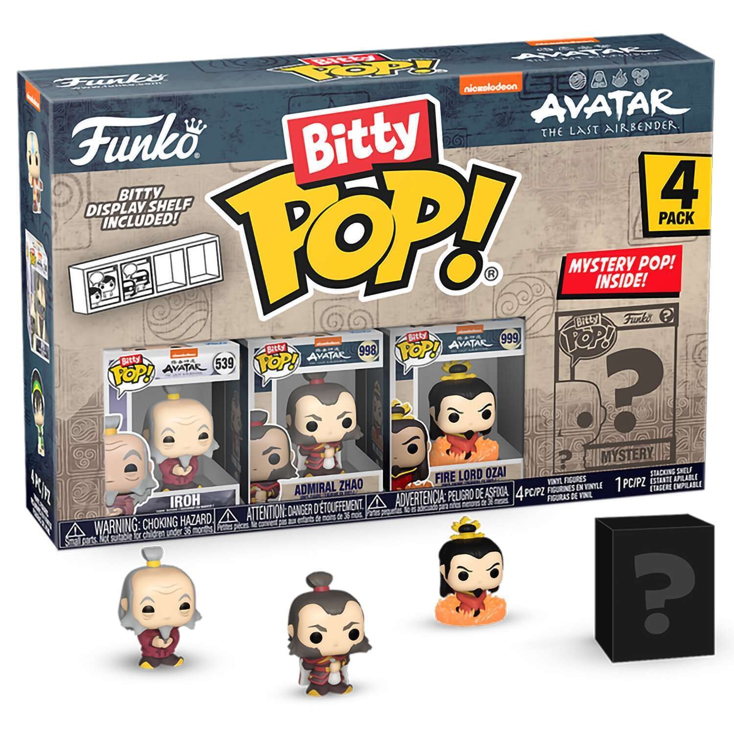 Фигурка Funko Bitty POP! Avatar The Last Airbender Iroh+Admiral+Firelord+Mystery