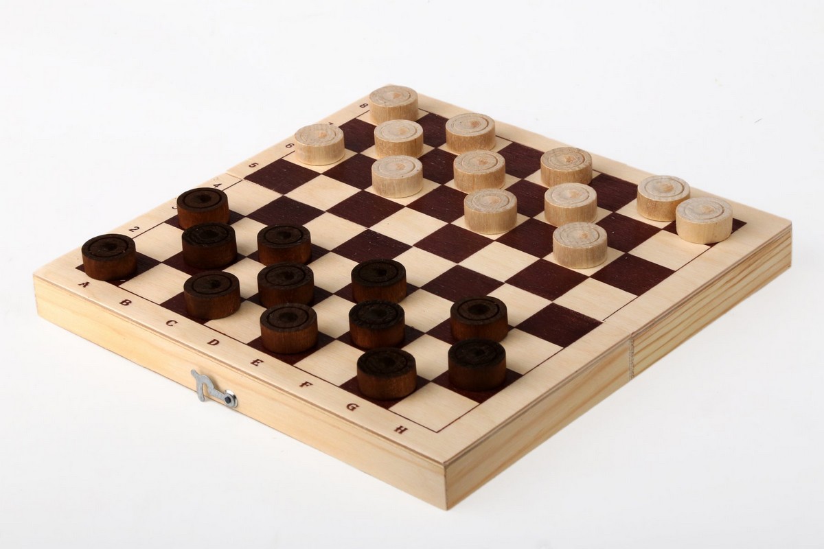 Шашки деревянные с доской "Орлов"