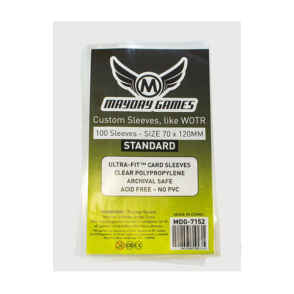 Протекторы Mayday (размер 70х120 мм) 100 шт. стандарт: прозрачные