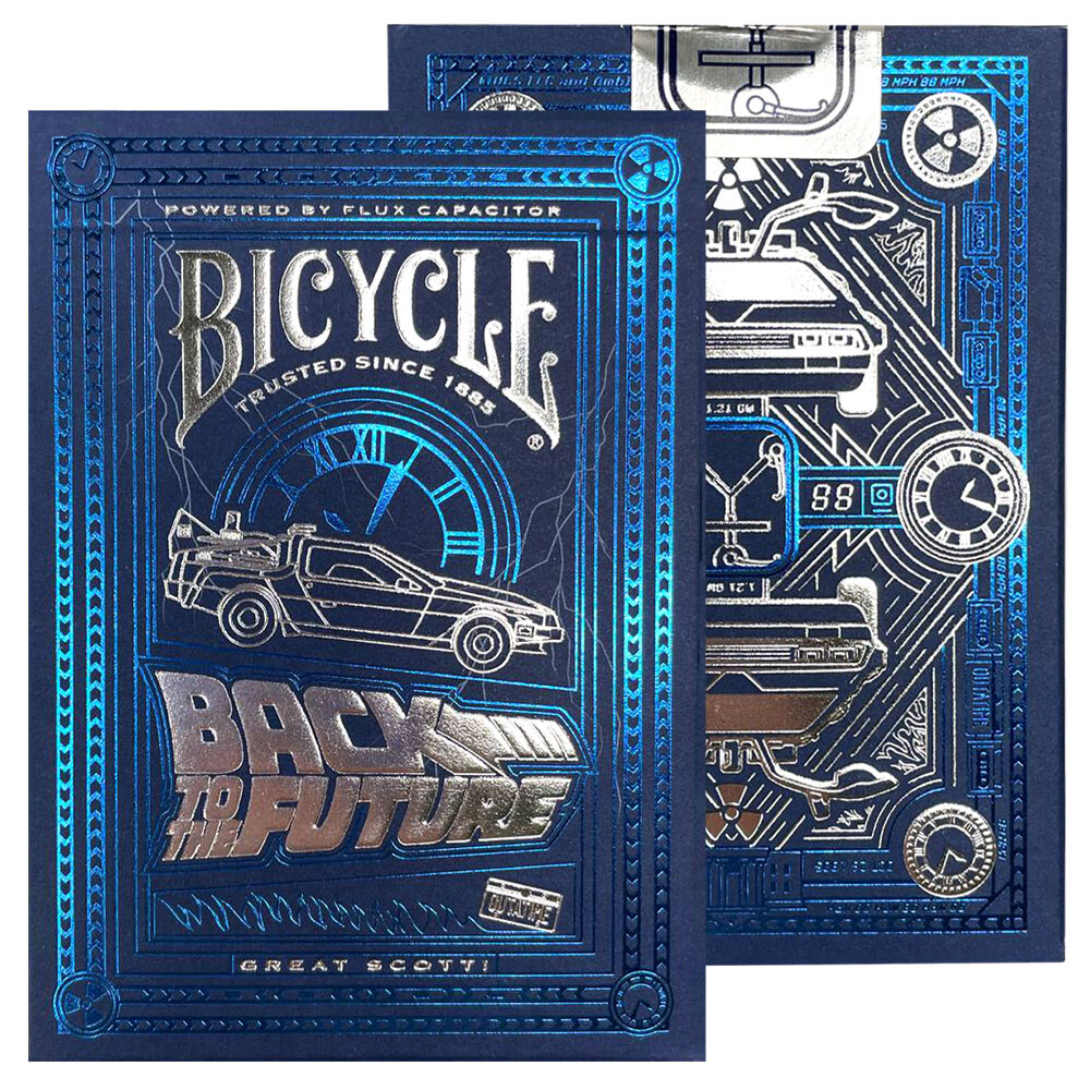Карты "Bicycle back to the Future standard index blue"
