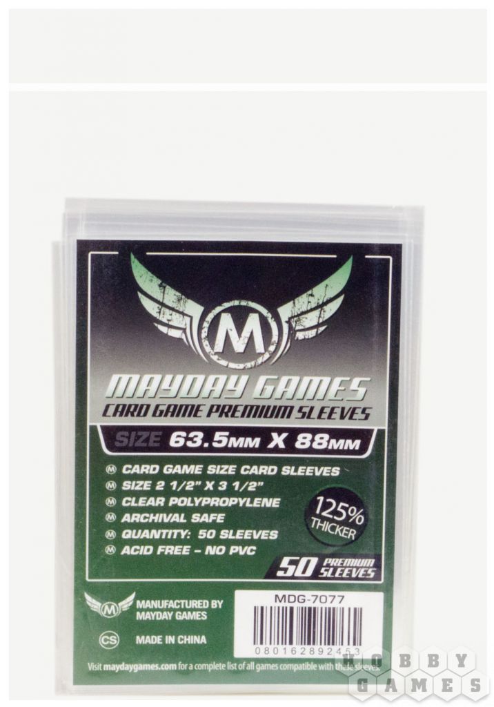 Протекторы Mayday (размер 63,5х88 мм) 50 шт. премиум: прозрачные