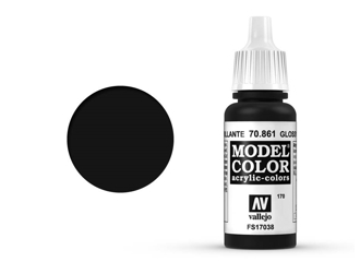 Vallejo Model Color: Gloss Black 70.861