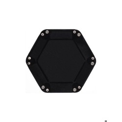 Дайс-трей MTGTRADE черный шестиугольный малый 17,5х17,5см
