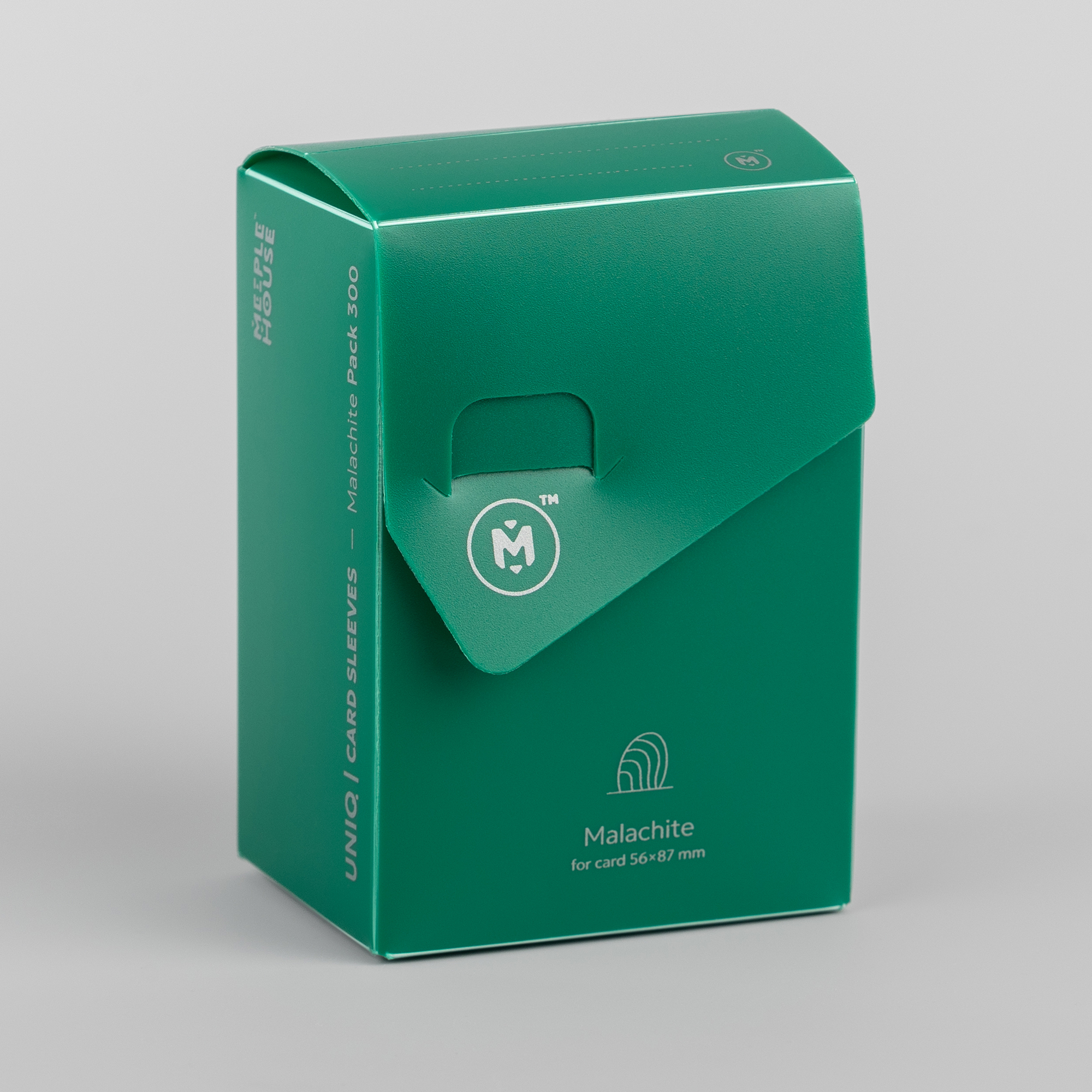 Протекторы UniqCardSleeves Malachite Pack (размер 56x87 мм) 300 шт: стандарт прозрачные