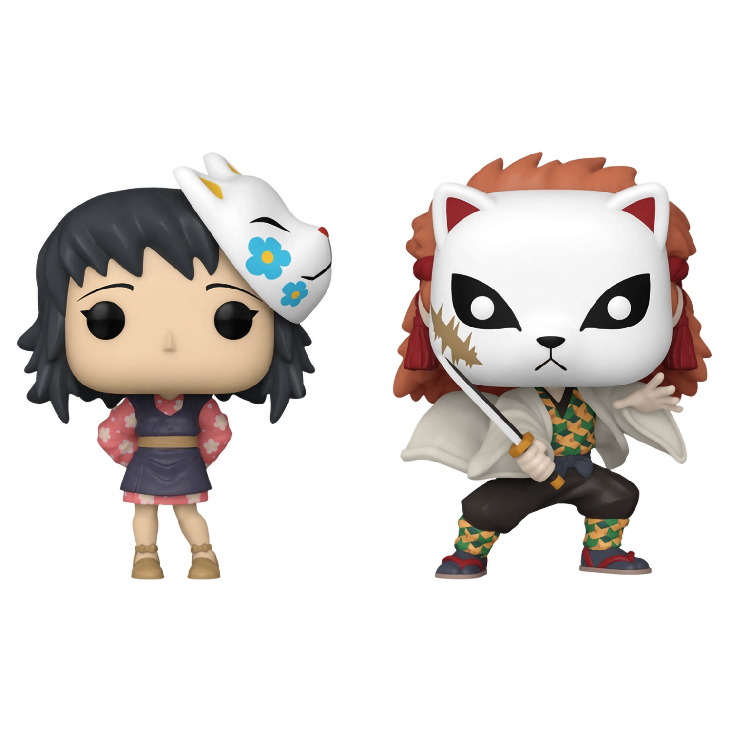 Фигурка Funko Pop: Demon Slayer Makomo & Sabito Exc 2PK