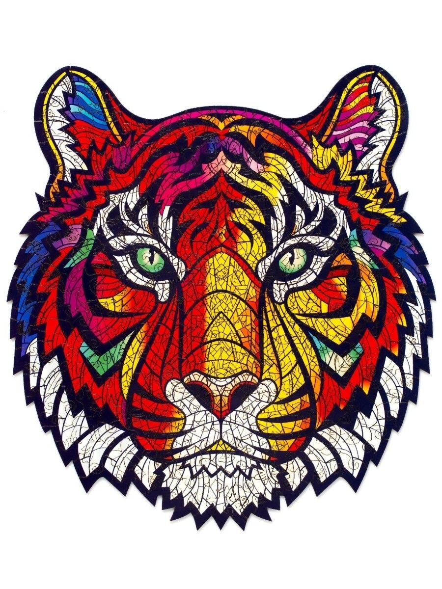 Пазл Zufa деревянный "Тигр" размер XL (2022)