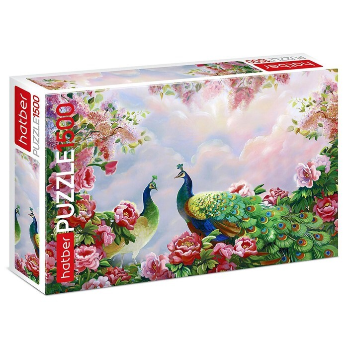 Пазл Hatber "Павлиний мир" на 1500 детал.